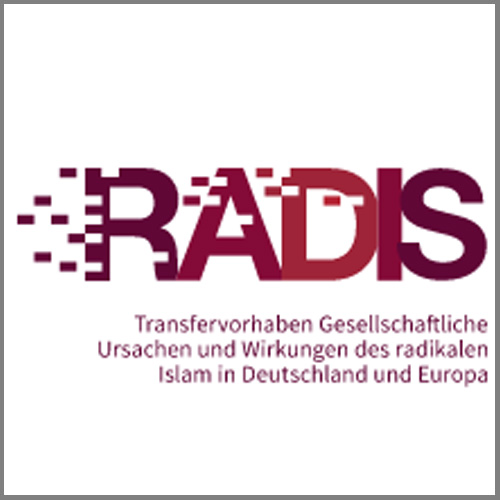 Das Logo des Transferprogramms "RADIS - Transfervorhaben Gesellschaftliche Ursachen und Wirkungen des radikalen Islam in Deutschland und Europa"