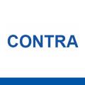 blauer Schriftzug "Contra!
